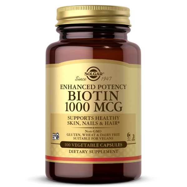 Solgar Biotin 1000 mcg 100 vcaps 18260-01 фото