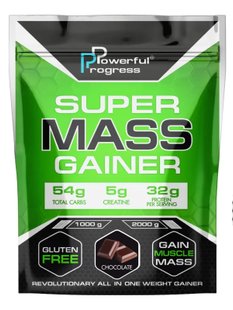 Powerful Progress Super Mass Gainer Шоколад 1кг 08198-03 фото