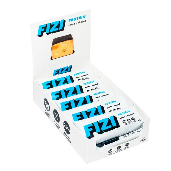 FIZI Protein Bar Choco + Almond 10x45г 2022-10-0333 фото