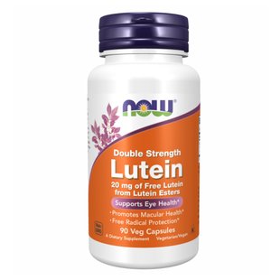 NOW Lutein 20 mg (From Esters) 90 vcaps 2022-10-1707 фото