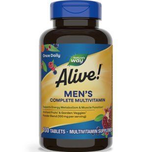 Nature's Way Alive Men&rsquo;s Energy Complete Multivitamin 130 tablets 2022-10-1716 фото