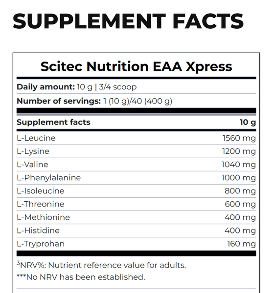 Scitec Nutrition EAA Xpress Peach Ice Tea 400г 21241-04 фото