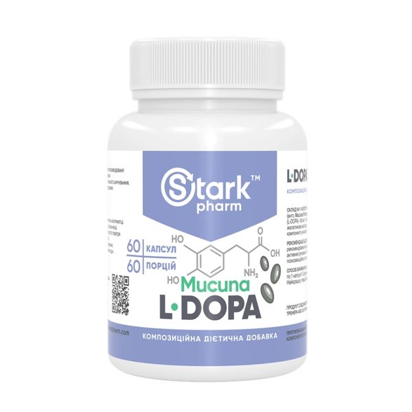 Stark Pharm L-Dopa Mucuna 400 mg 60 caps 2023-10-3379 фото