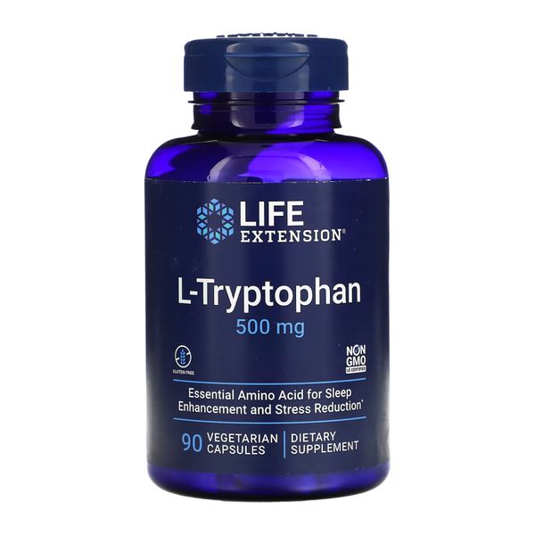 Life Extension L-Tryptophan 500 mg 90 vcaps 2022-10-1909 фото