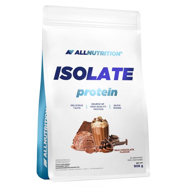 AllNutrition Isolate Protein Молочний Шоколад 908г 100-84-6687314-20 фото