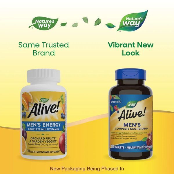 Nature's Way Alive Men&rsquo;s Energy Complete Multivitamin 130 tablets 2022-10-1716 фото