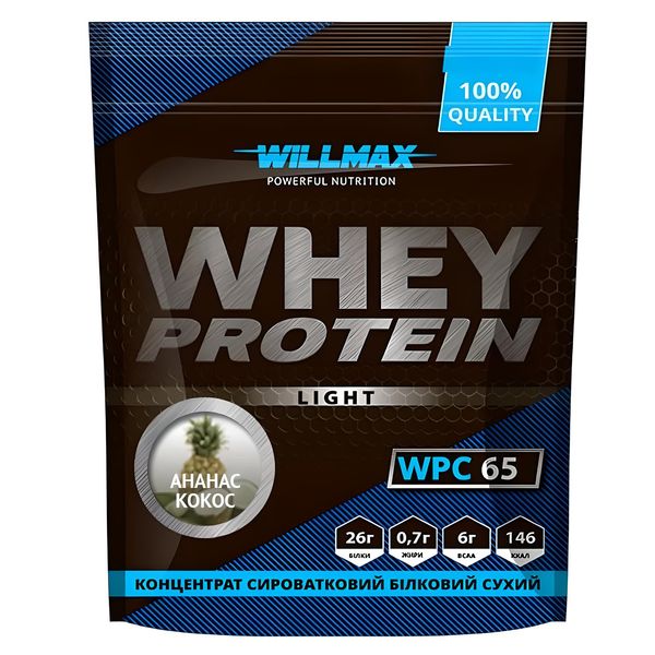 Willmax Whey Protein 65% Ананас-Кокос 1кг 10562-03 фото