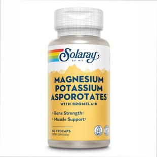 Solary Magnesium & Potassium Asporotate 60 vcaps 2022-10-1022 фото