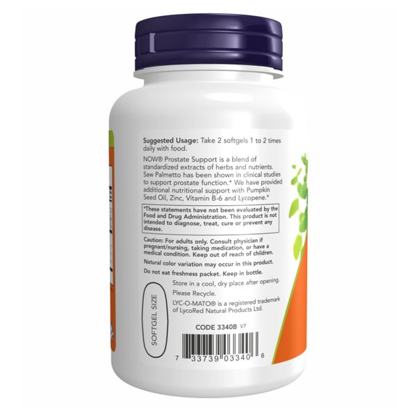 NOW Prostate Support 90 Softgels 2022-10-1325 фото