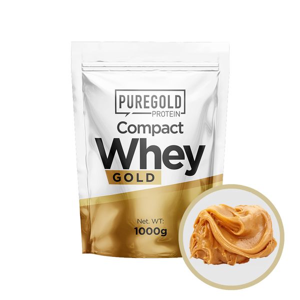 Pure Gold Protein Compact Whey Gold Peanut Butter 1000г 2022-09-0796 фото