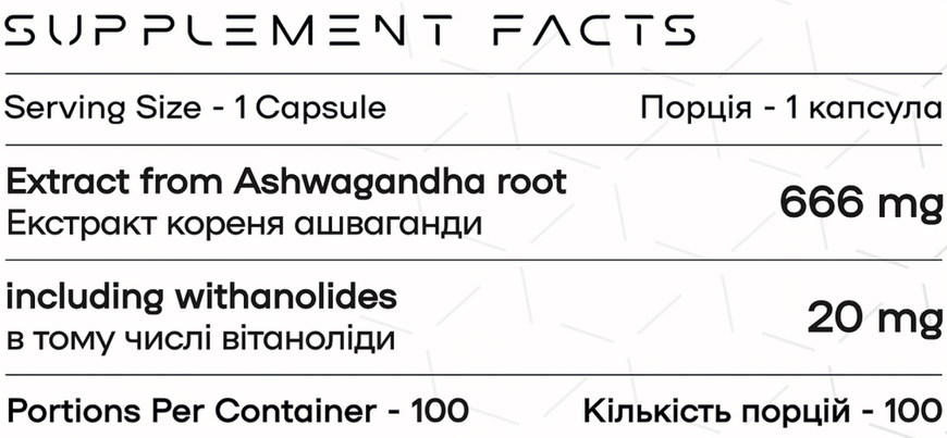 Powerful Progress Ashwagandha 100 caps 22664-01 фото