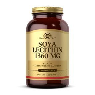 Lecithin 1360mg (Natural Soya) - 180 softgels 2023-10-3686 фото