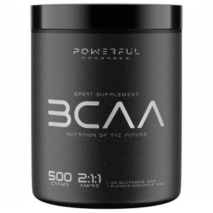 Powerful Progress Amino BCAA 2:1:1 + Glutamine Ананас 500г 08798-05 фото