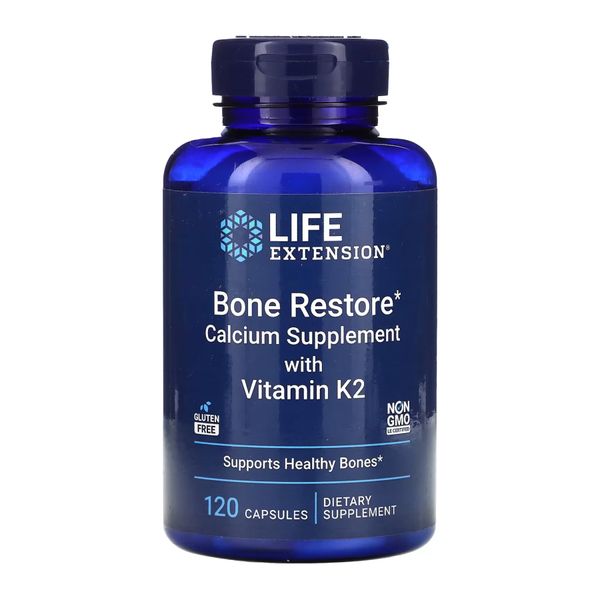 Life Extension Bone Restore with Vitamin K2 120 caps 2022-10-1911 фото