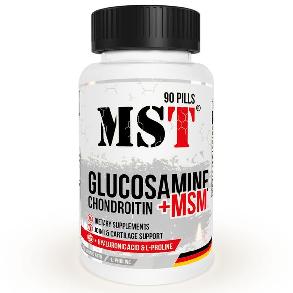 MST Glucosamine Chondroitin + MSM + Hyaluronic Acid 90 tabs 19024-01 фото