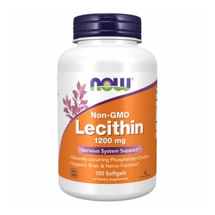 NOW Lecithin 1200 mg 100 Softgels 2022-10-1441 фото