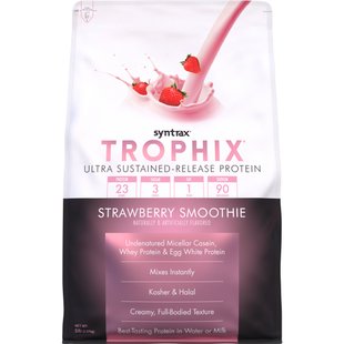 Syntrax Nutrition Trophix Полуничний Смузі 2270г 01906-02 фото