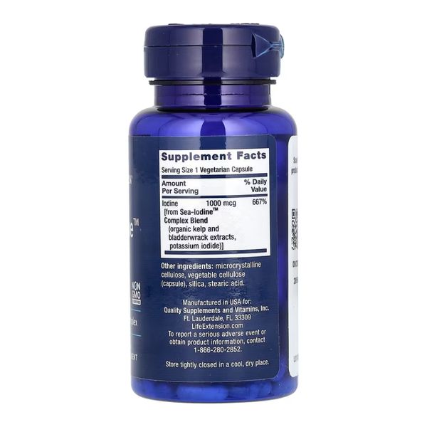 Life Extension Sea-Iodine™ 1000 mcg 60 vcaps 2022-10-1912 фото