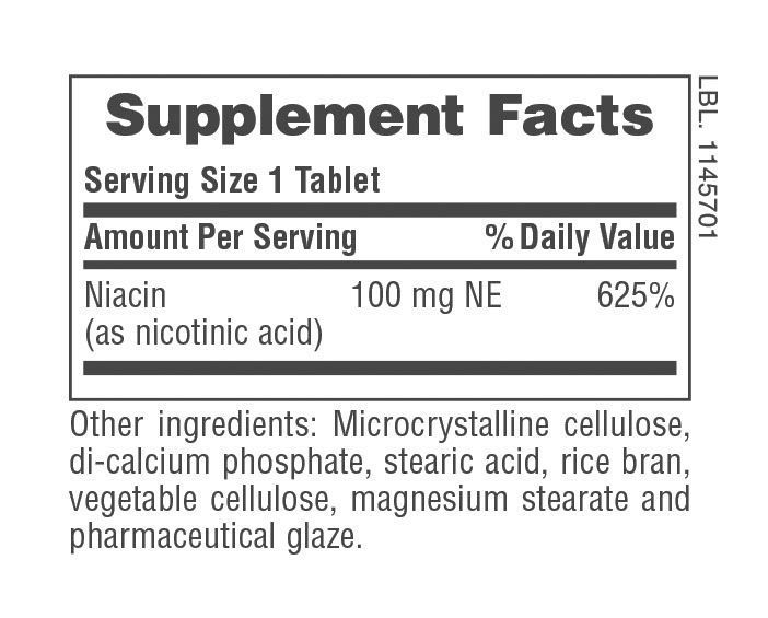 NaturesPlus Niacin 100 mg 90 tablets 2023-10-5219 фото