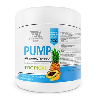 Bodyperson Labs Pre-Workout Formula Tropical 250г 100-80-5150525-20 фото