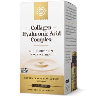 Solgar Collagen Hyaluronic Acid Complex 30 tablets 2023-10-3689 фото