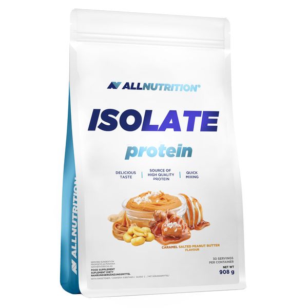 AllNutrition Isolate Protein Солоне Арахісове Масло-Карамель 908г 2022-10-3022 фото