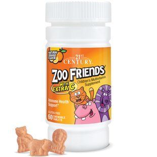 21st Century Zoo Friends Multi Chewables with Extra C 60 chewables 19134-01 фото