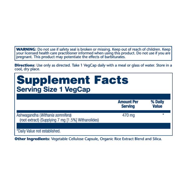 Solary Ashwaganda Root Extract 470 mg 60 vcaps 2022-10-1793 фото