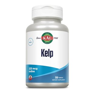 KAL Kelp Iodine 225 mcg 250 tablets 2023-10-2165 фото