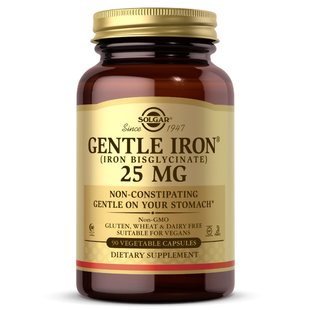 Solgar Gentle Iron® 25 mg 90 vcaps 18562-01 фото