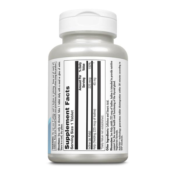 KAL Kelp Iodine 225 mcg 250 tablets 2023-10-2165 фото