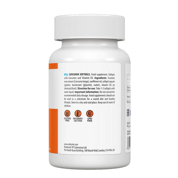 VPLab Curcumin D3 60 softgels 2022-10-0310 фото