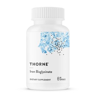 Thorne Iron Bisglycinate 60 tabs 2023-10-3066 фото