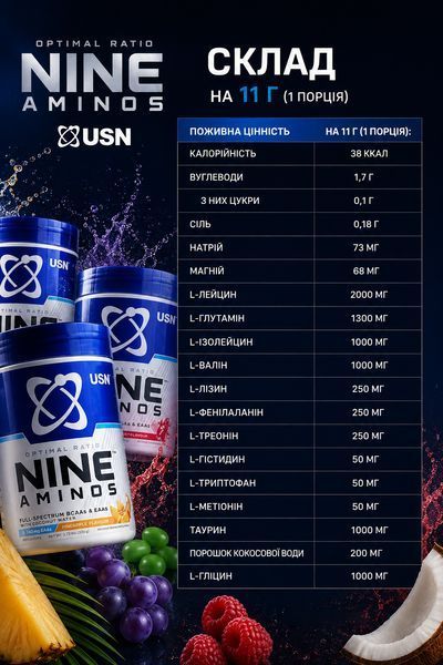 USN Nine Aminos Mystery 330г 22822-02 фото