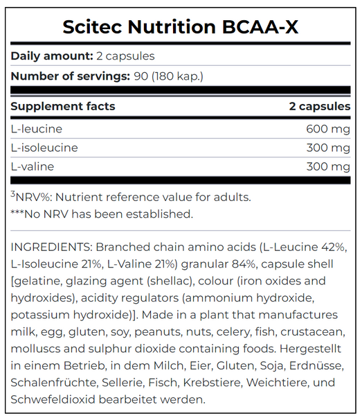 Scitec Nutrition BCAA X 180 caps 23151-01 фото