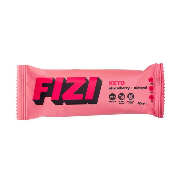 FIZI Keto Protein Bar Strawberry + Almond 45г 22446-01 фото