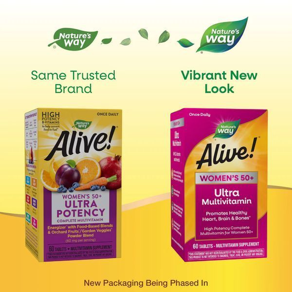 Nature's Way Alive Women's 50+ Ultra Multivitamin 60 tablets 2022-10-1061 фото