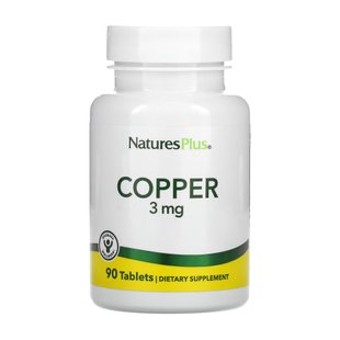 NaturesPlus Copper 3 mg 90 tabs 2023-10-2362 фото