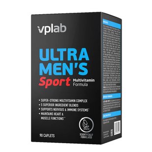 VPLab Ultra Men's Sport Multivitamin Formula 90 caps 2022-10-0276 фото