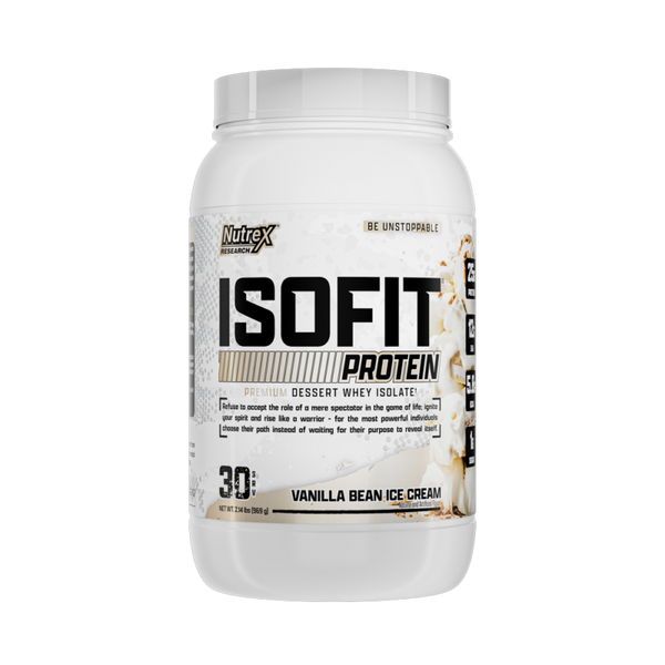 Nutrex Isofit Gourmet 100% Whey Isolate Ванільне Морозиво 969г 100-62-0586232-20 фото