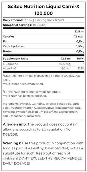 Scitec Nutrition Carni X 100 000 Ананас 500 мл 00181-01 фото