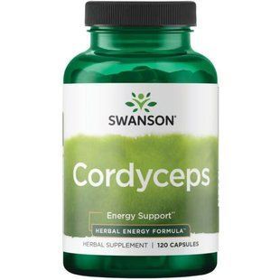 Swanson Cordyceps 600 mg 120 capsules  100-31-9098062-20 фото