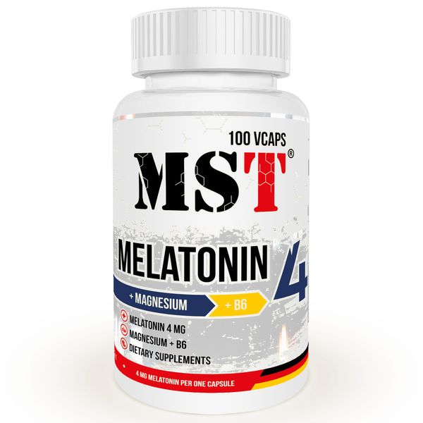 MST Melatonin 4 + Magnesium B6 100 caps 18276-01 фото