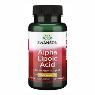 Swanson Alpha Lipoic Acid 100 mg 120 caps 100-76-7937499-20 фото