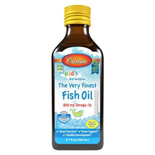 Carlson Laboratories The Very Finest Fish Oil for Kids Лимон 200 мл 2022-10-2505 фото