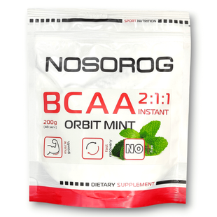 Nosorog BCAA 2:1:1 Instant Орбіт Мінт 200г 10018-06 фото