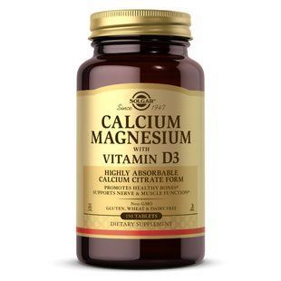 Solgar Calcium Magnesium with Vitamin D3 150 tabs 18024-01 фото