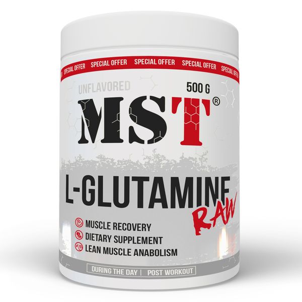 MST L-Glutamine Raw 500г 18073-01 фото