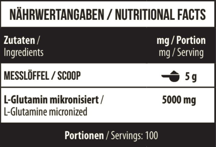 MST L-Glutamine Raw 500г 18073-01 фото