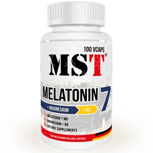 MST Melatonin 7 + Magnesium B6 100 caps 18275-01 фото